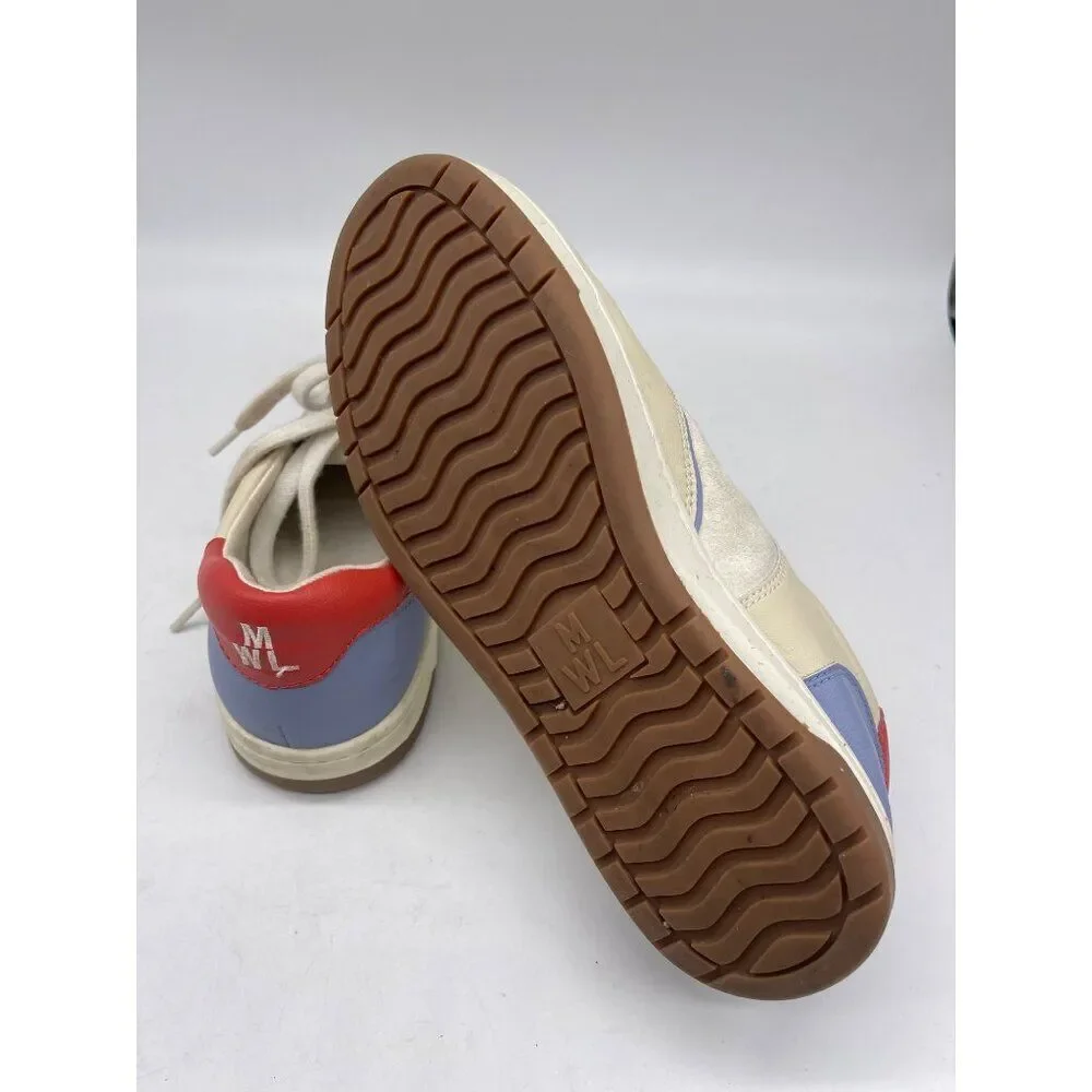 Madewell Women Court Color Block Leather Sneakers Size 8